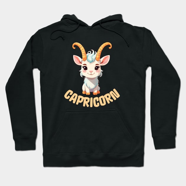 Capricorn Zodiac Sign Hoodie by ElCrocodel